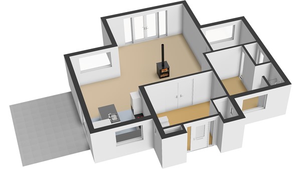 Floorplan - Bosruiterweg 25-12, 3897 LV Zeewolde